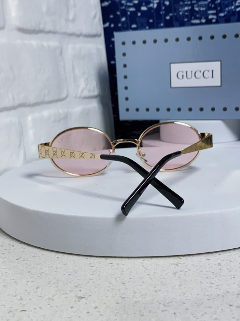 GUCCI グッチ サングラス メンズ レディース ロウ エルゴン メタル 丸型 ピンク シルバー 31507 多色展開 - 画像 6