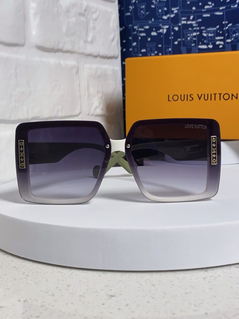 LOUIS VUITTON ルイヴィトン サングラス レディース 大型フレーム 偏光レンズ 紫外線カット 2025年新作 ホワイト 多色展開 - 画像 5