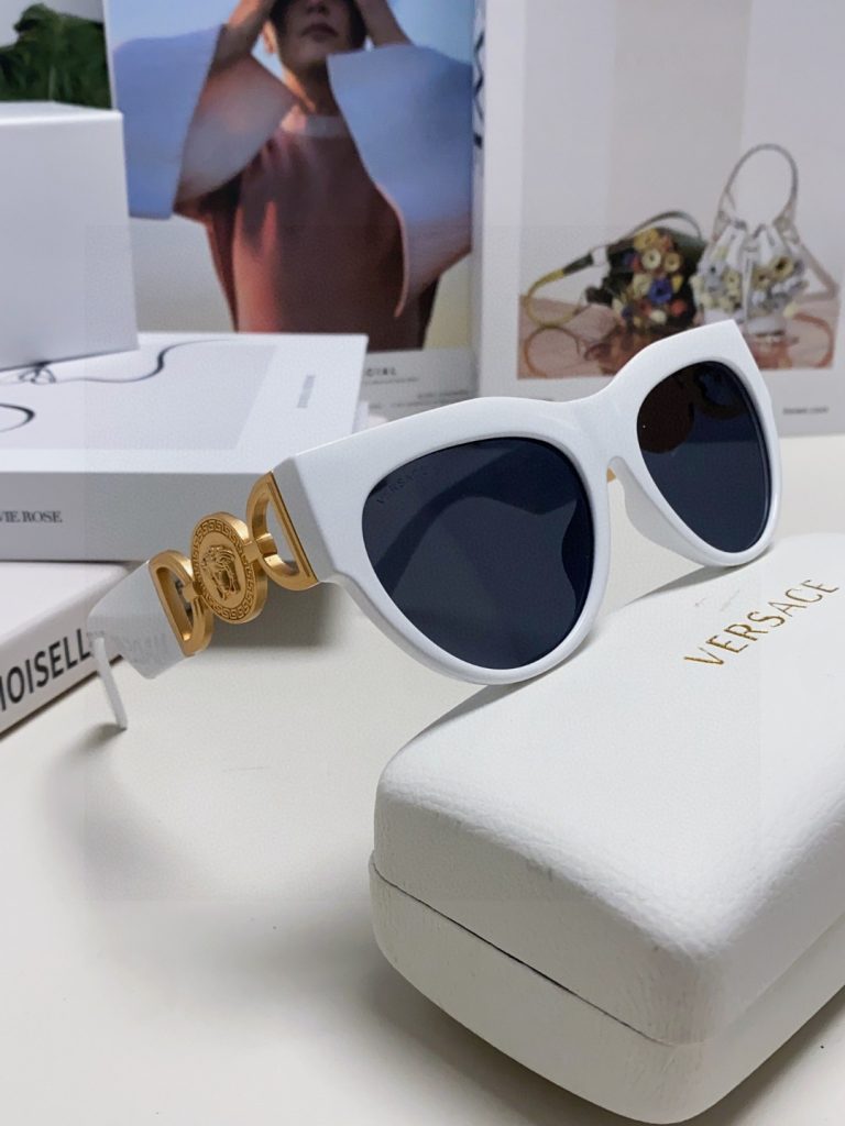 VERSACE ヴェルサーチ サングラス メンズ レディース 男女兼用 カメリア フレーム ブラック ホワイト マーメイド デザイン 31407 - 画像 2
