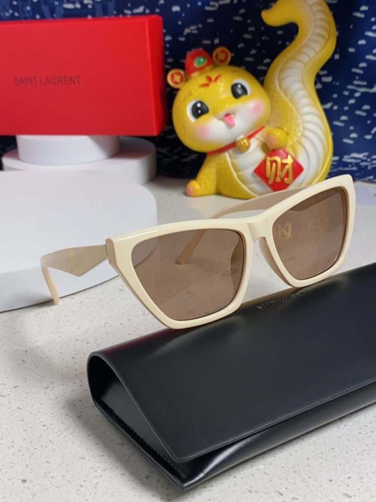 SAINT LAURENT サンローラン サングラス フレーム型 メンズ レディース カメラ型 31300 米白 多色展開 - 画像 2