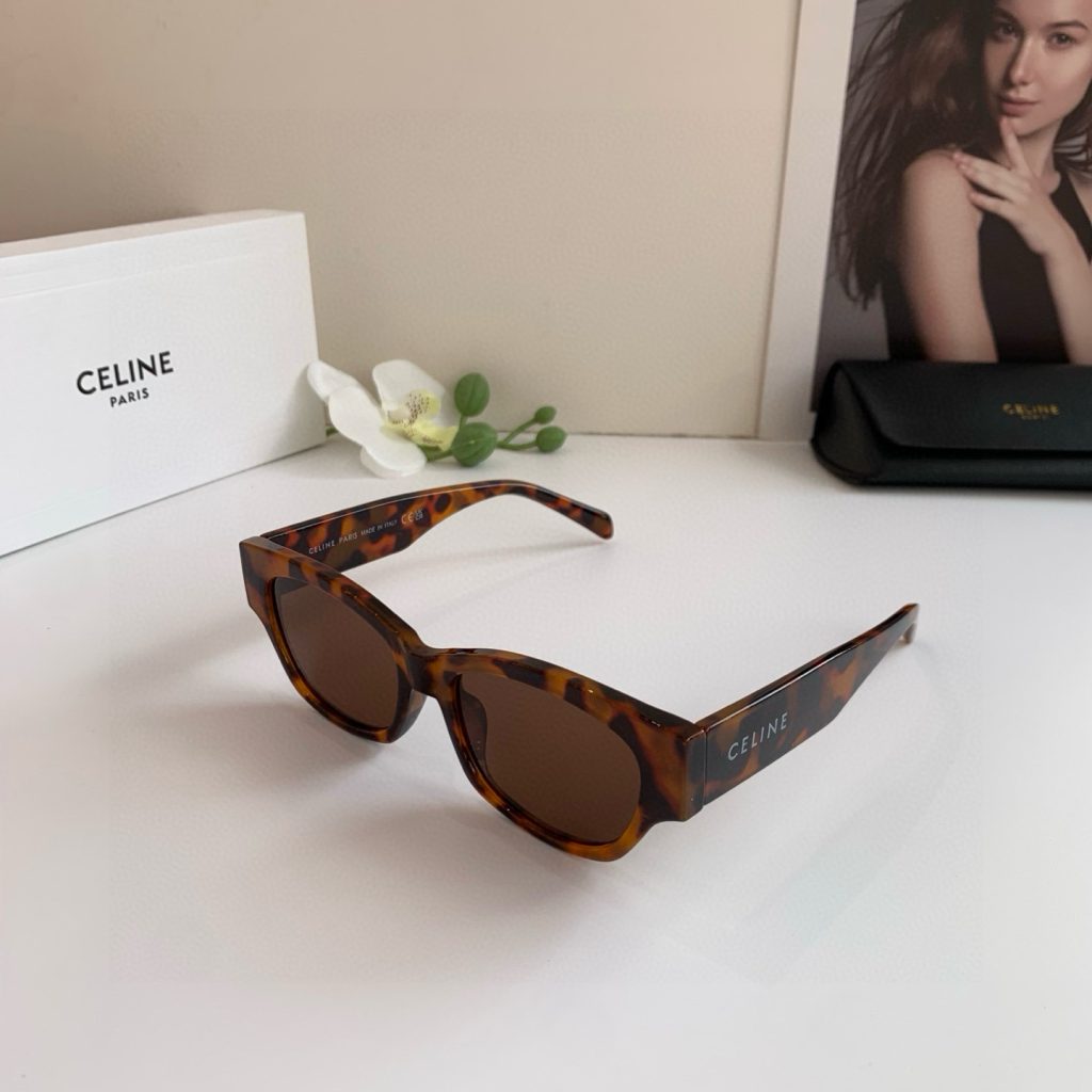 CELINE セリーヌ サングラス 限定モデル フレーム 288D 54 18 145 3L 超小顔 レディース ブラウン 多色展開 - 画像 2