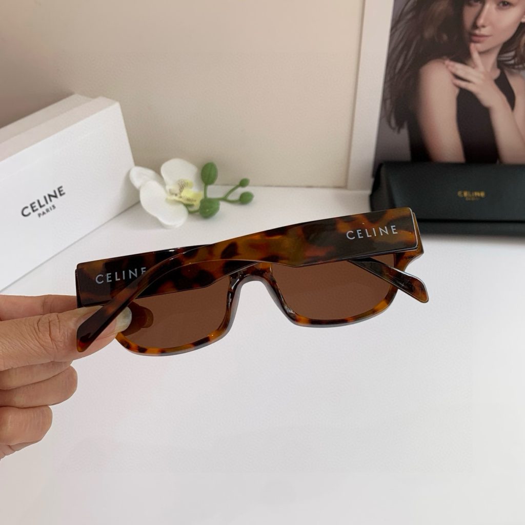 CELINE セリーヌ サングラス 限定モデル フレーム 288D 54 18 145 3L 超小顔 レディース ブラウン 多色展開 - 画像 5