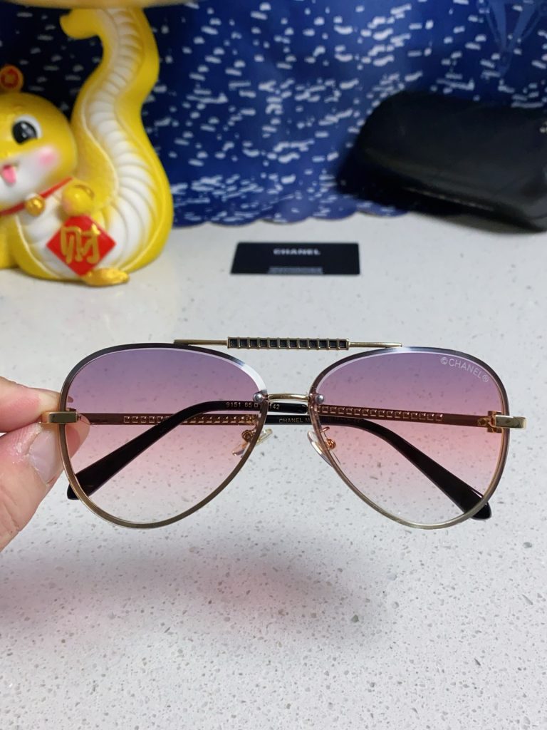 CHANEL シャネル サングラス アビエーターデザイン 通勤 メンズ レディース フレーム金属 全4色展開 - 画像 6