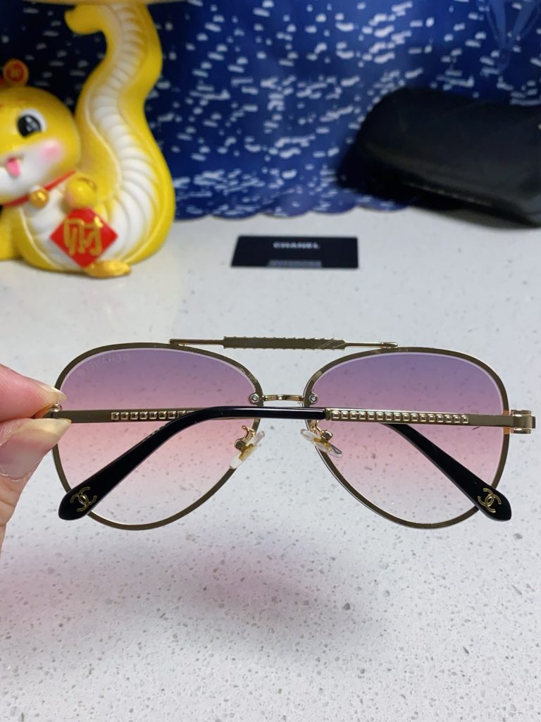 CHANEL シャネル サングラス アビエーターデザイン 通勤 メンズ レディース フレーム金属 全4色展開 - 画像 7