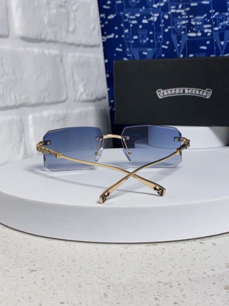 CHROME HEARTS クロムハーツ サングラス フレームレス メンズ レディース ブルーグラデーション 多色展開 - 画像 6