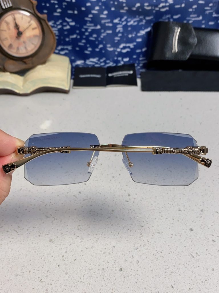 CHROME HEARTS クロムハーツ サングラス フレームレス メンズ レディース ブルーグラデーション 多色展開 - 画像 8