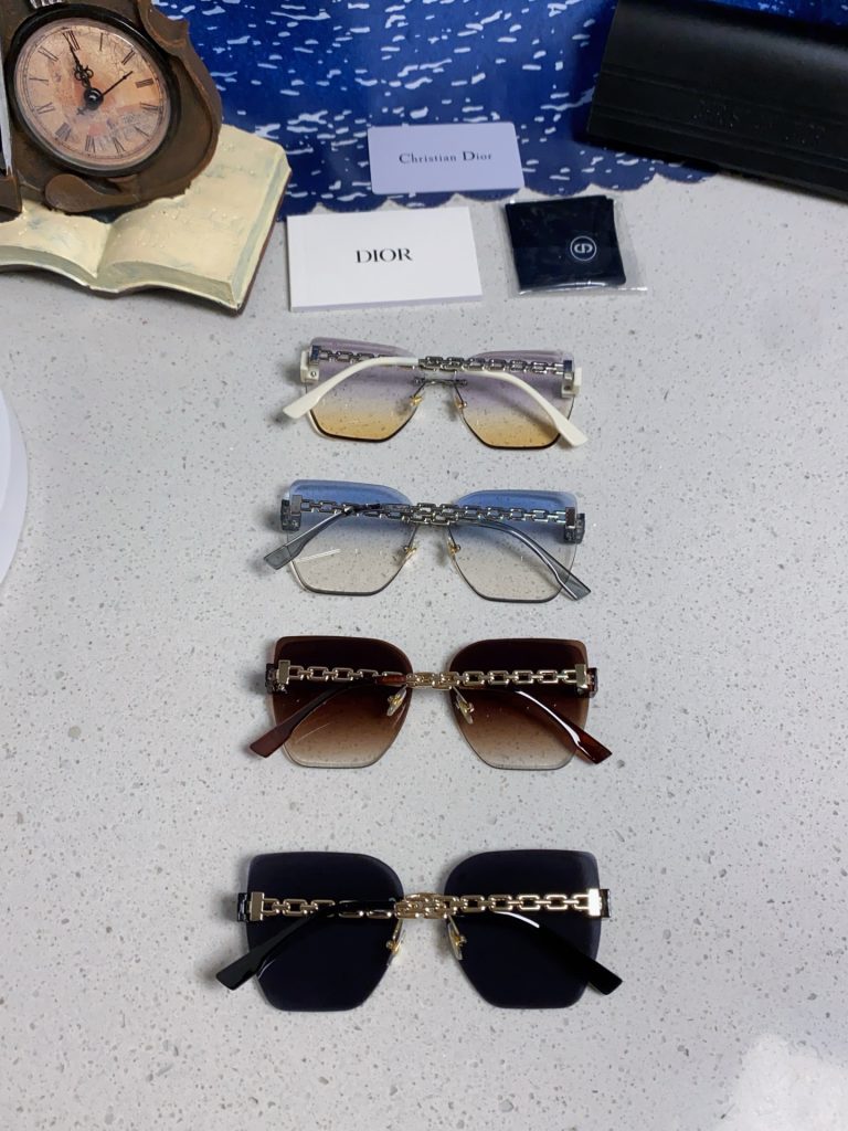 DIOR ディオール サングラス フレームレス レディース 防UV 防曇 大顔用 4色展開 - 画像 3