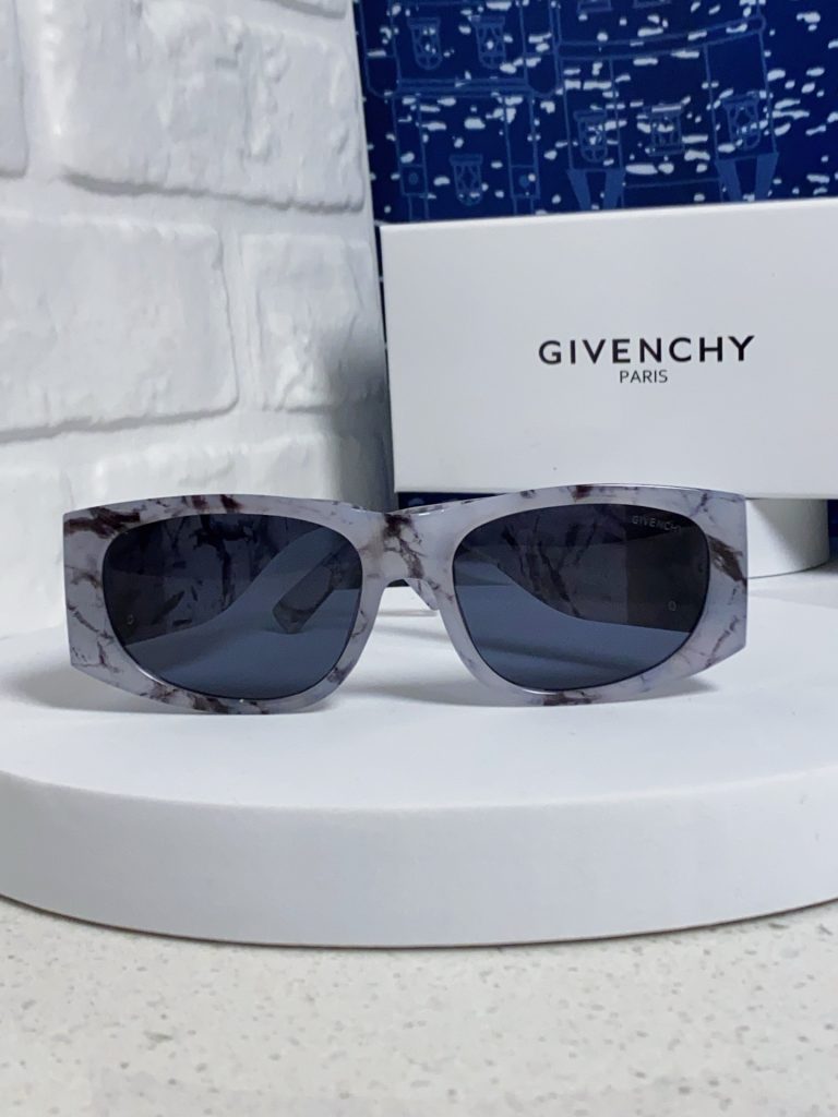 GIVENCHY ジバンシィ メガネ サングラス レディース 偏光 2025新作 マーブル柄 フレーム ゴールド レンズ ブラック 多色展開 - 画像 5