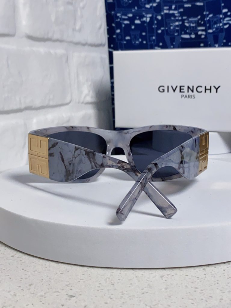 GIVENCHY ジバンシィ メガネ サングラス レディース 偏光 2025新作 マーブル柄 フレーム ゴールド レンズ ブラック 多色展開 - 画像 6