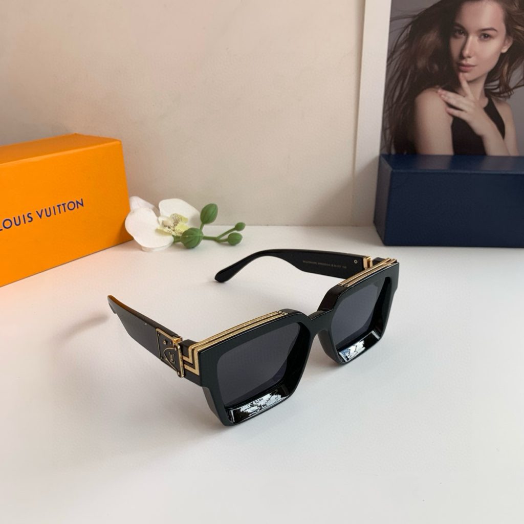 LOUIS VUITTON ルイヴィトン サングラス フレーム メンズ レディース ブラック ブラウン 2色展開 - 画像 3