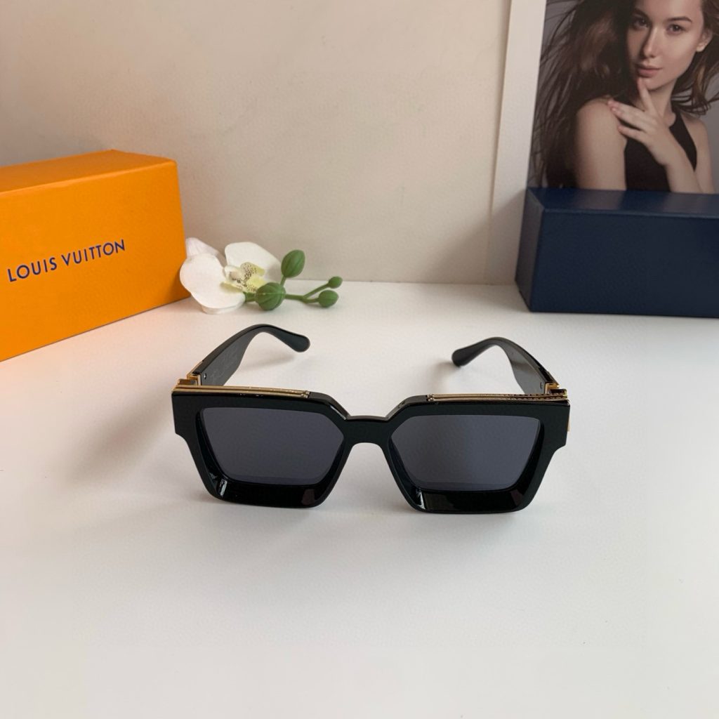 LOUIS VUITTON ルイヴィトン サングラス フレーム メンズ レディース ブラック ブラウン 2色展開 - 画像 6
