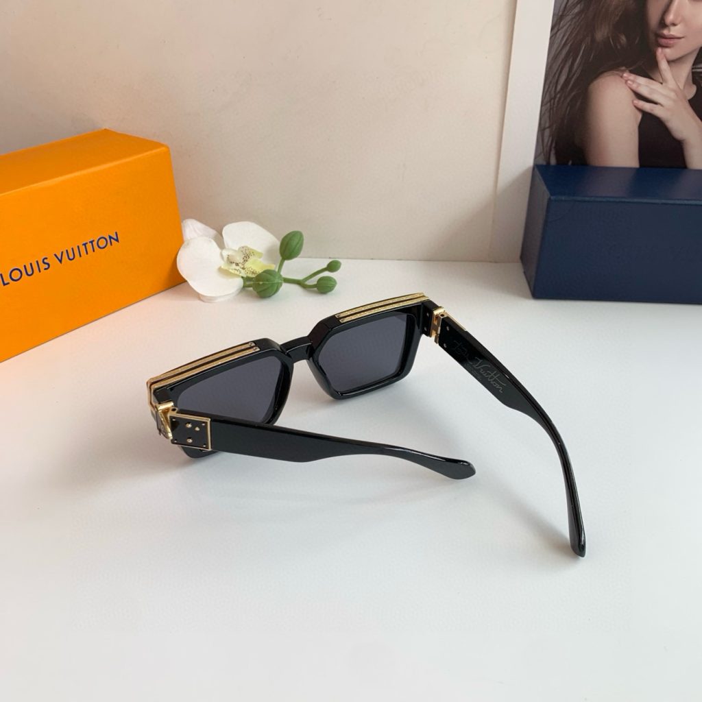 LOUIS VUITTON ルイヴィトン サングラス フレーム メンズ レディース ブラック ブラウン 2色展開 - 画像 8