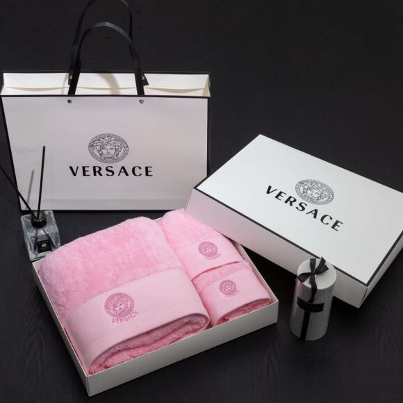Versaceヴェルサーチ　タオルセット　バスタオル3枚セット　デイリータオル　パレオ/湯上がりタオル　お風呂グッズ家庭用　吸水性　5色 - 画像 6
