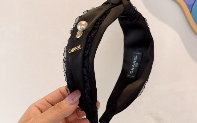 CHANEL シャネル ヘッドバンド ファッション レース ピンク ブラック ホワイト 3色展開