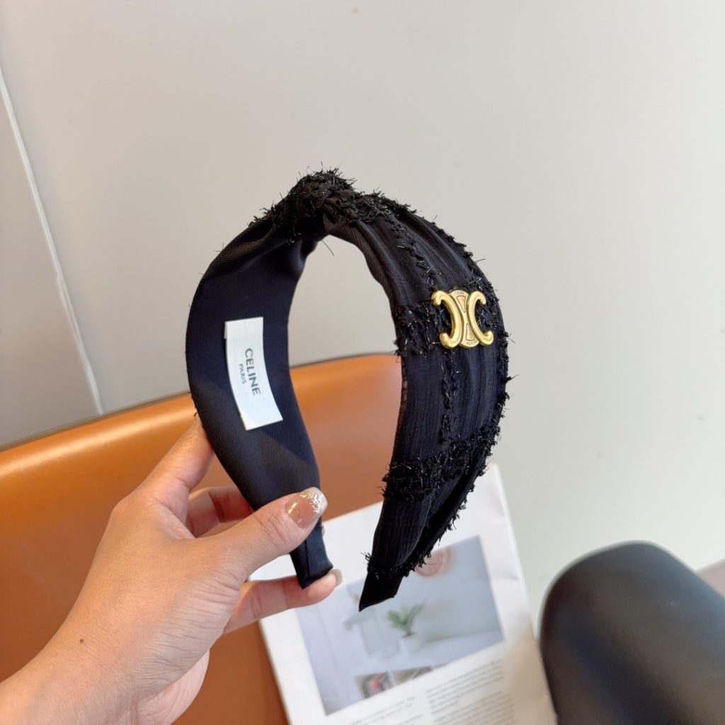 CELINE シャネル ヘアアクセサリー 本革 フランネル 通勤 全2色 - 画像 3