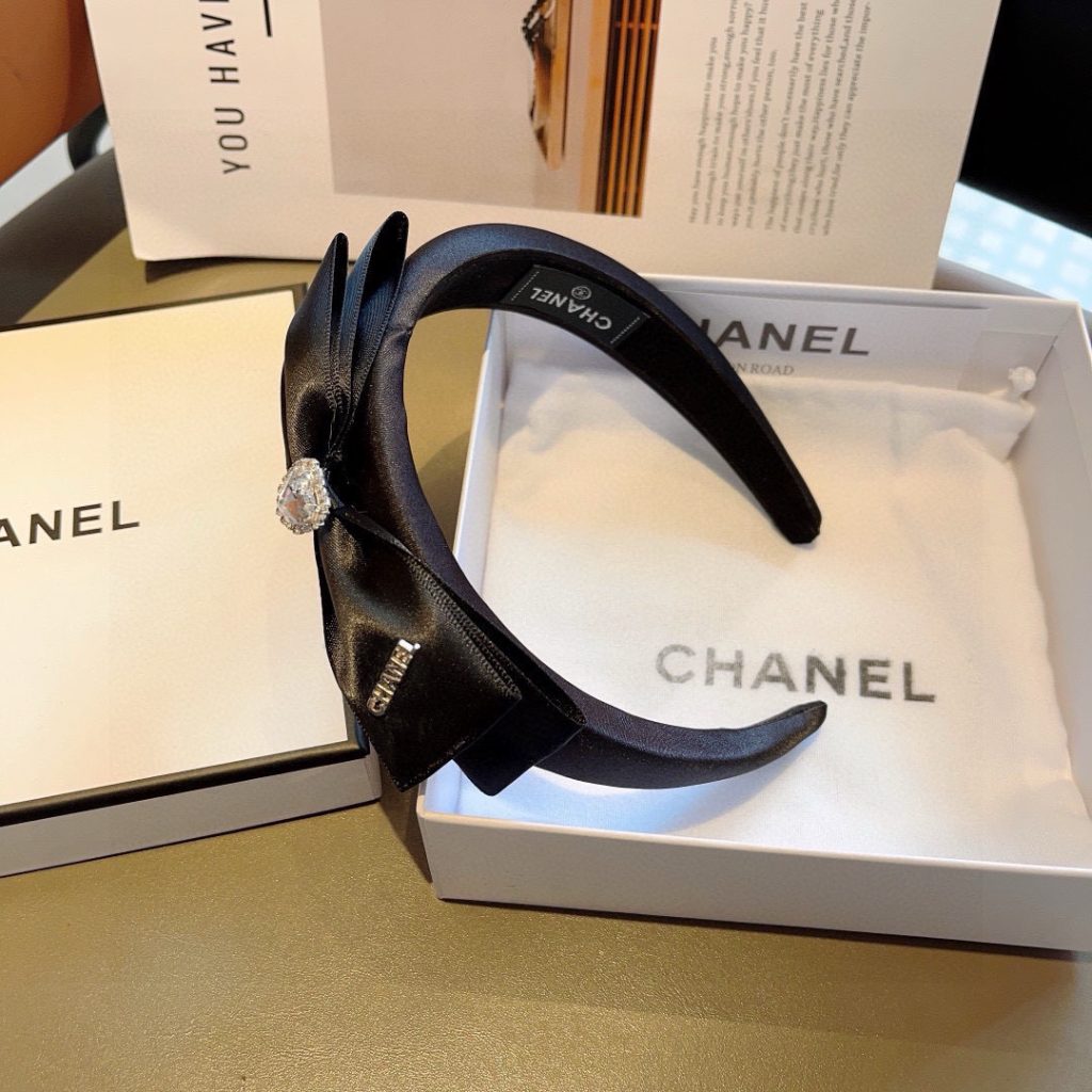 CHANEL シャネル ヘアアクセント ファッション シルク ブラック - 画像 5