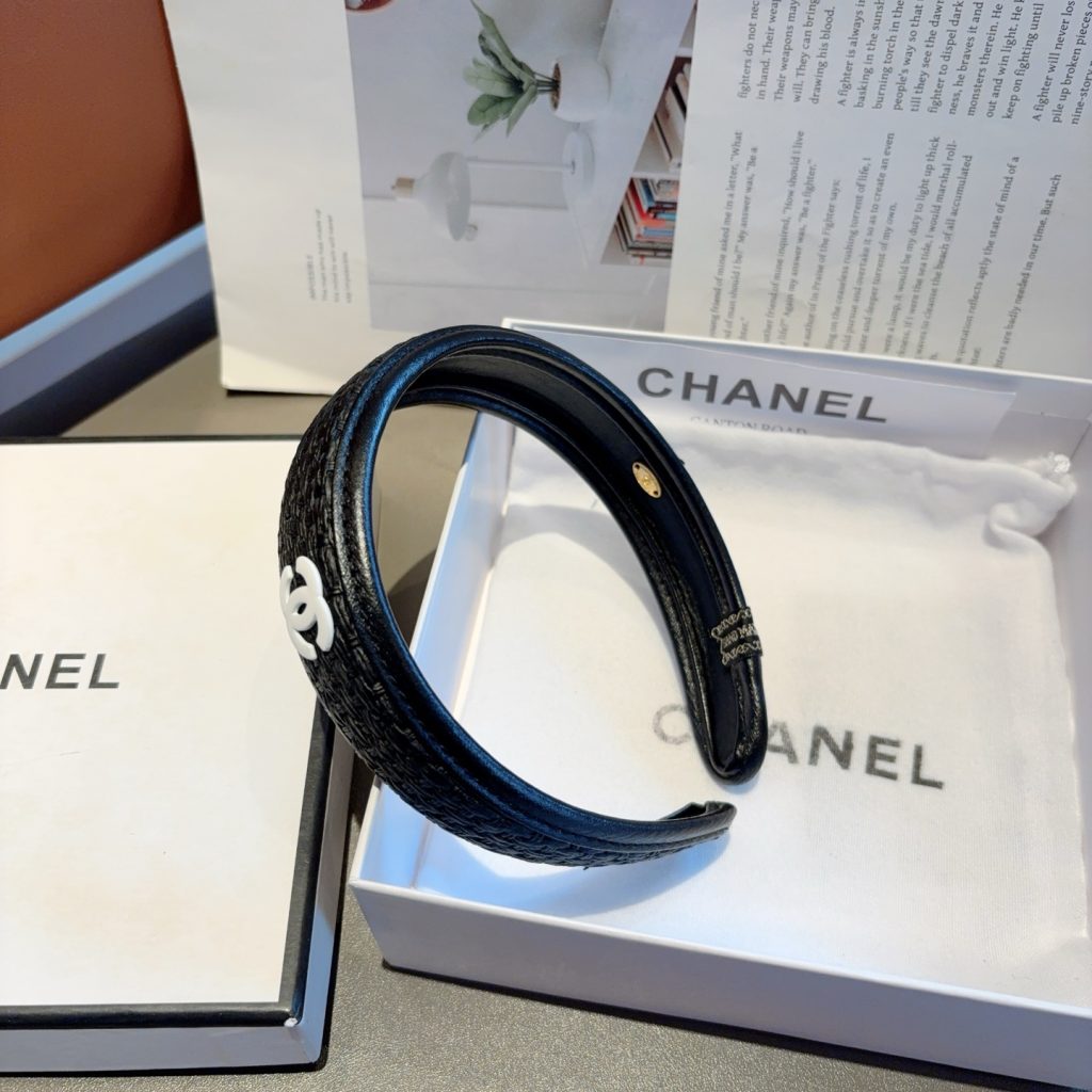 CHANEL シャネル ヘアバンド 本革 ファッション 通勤 全3色 - 画像 5