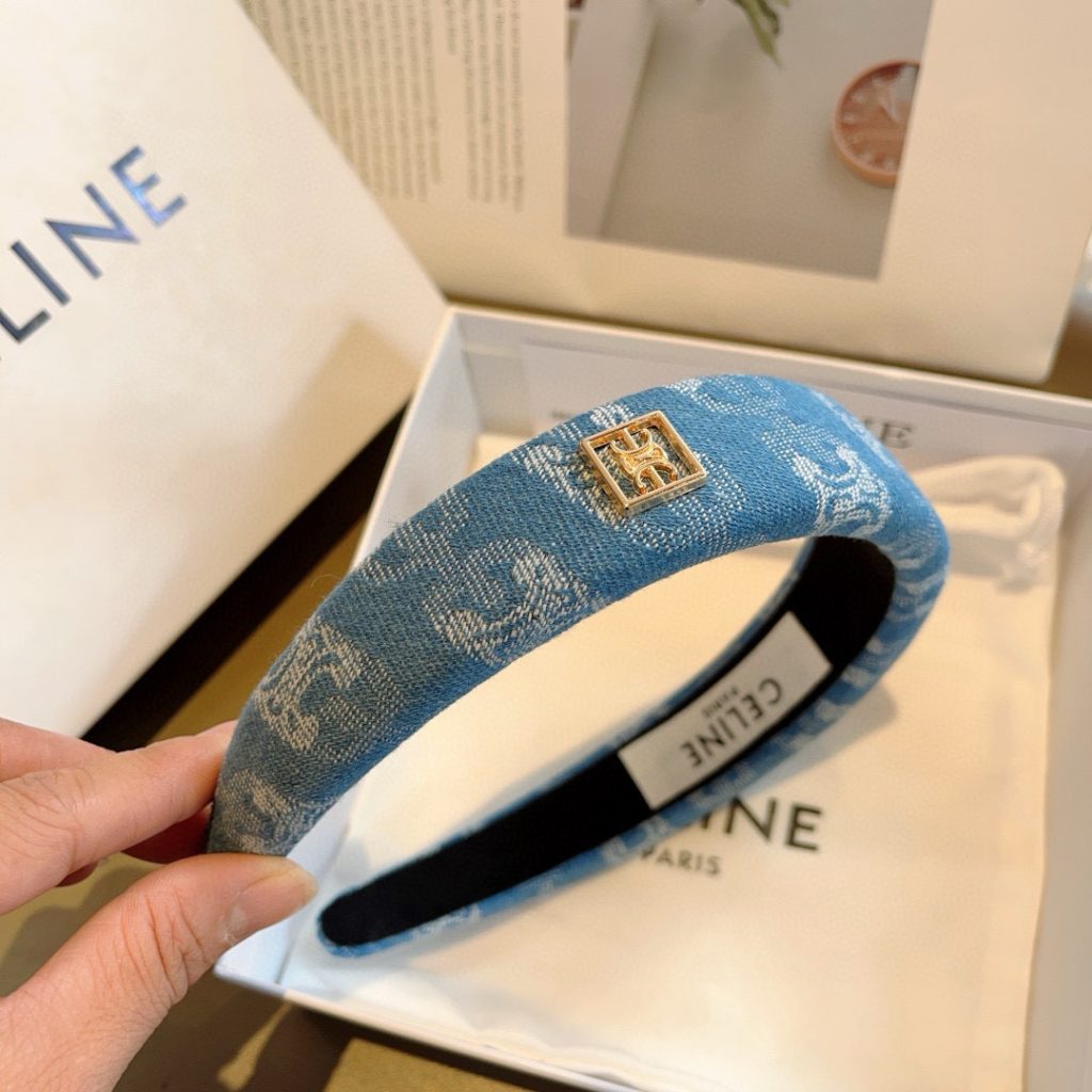 CELINE セリーヌ ヘアアクセサリー ファッション ブランド トートバッグ ブルー - 画像 6