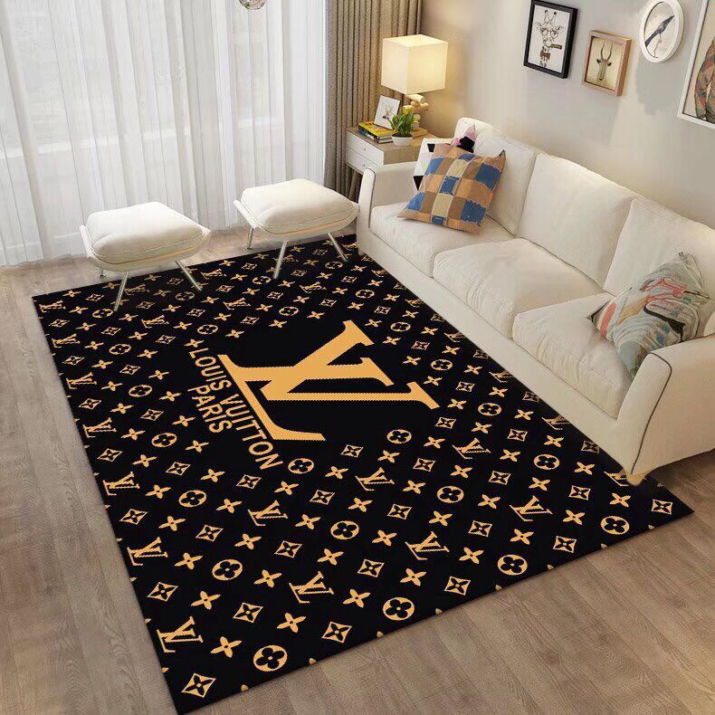 LOUIS VUITTON　ルイヴィトン　カーペット　ラグマット/絨毯　人気マット　子供プレイマット　新居ベッドルーム居間客室　防音　LV マーク　モノグラム - 画像 2