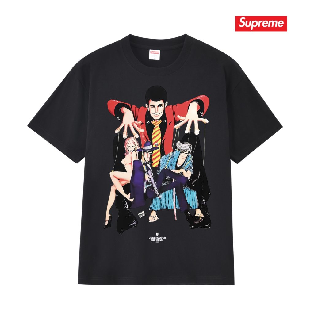 SUPREME スーパーイ プリントTシャツ ブラック ホワイト グレー ファッション｜通勤の日に使いやすさを写真で整理