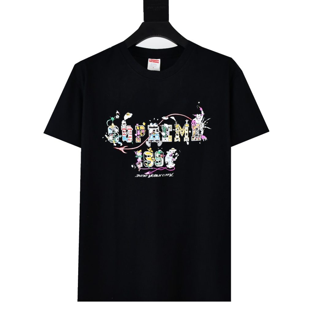 SUPREME スュプリーム メンズTシャツ カントロロゴ カラフル 190|仕事帰りに使いやすいファッションアイテムを写真で確認
