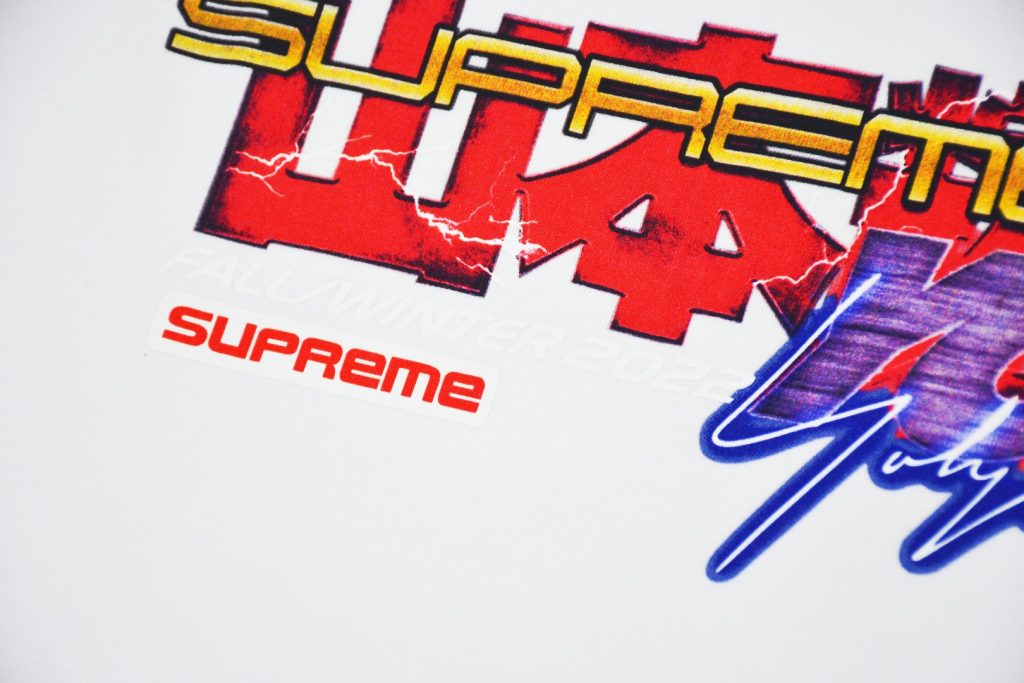 SUPREME スーパーMEN'S Tシャツ 100%コットン フルグラフィック ブラック ホワイト 全2色 - 画像 6