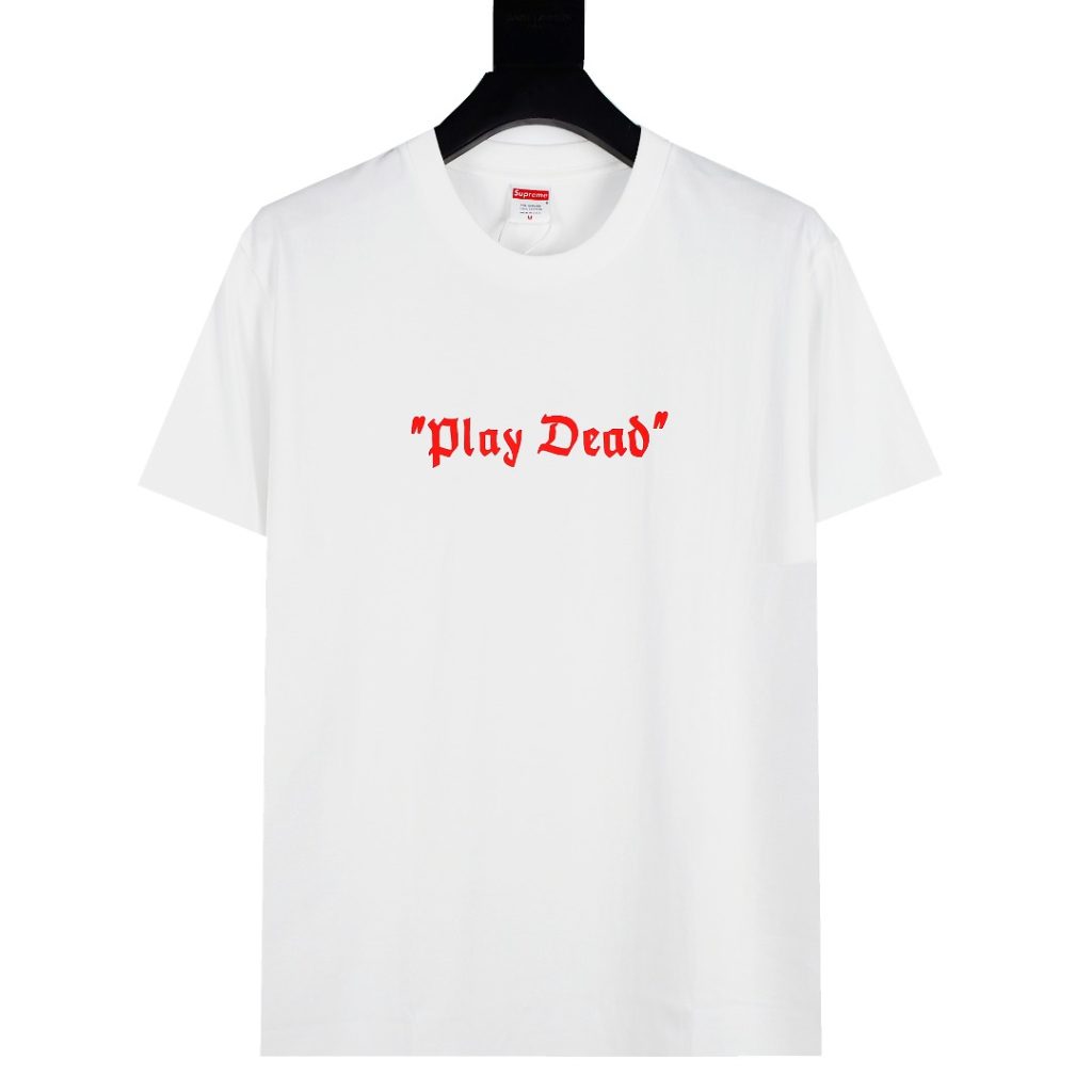 Supreme スープレム フラットTシャツ プレイデッド 100%コットン ホワイト 全1…｜旅行に使いやすいファッションアイテムを写真…