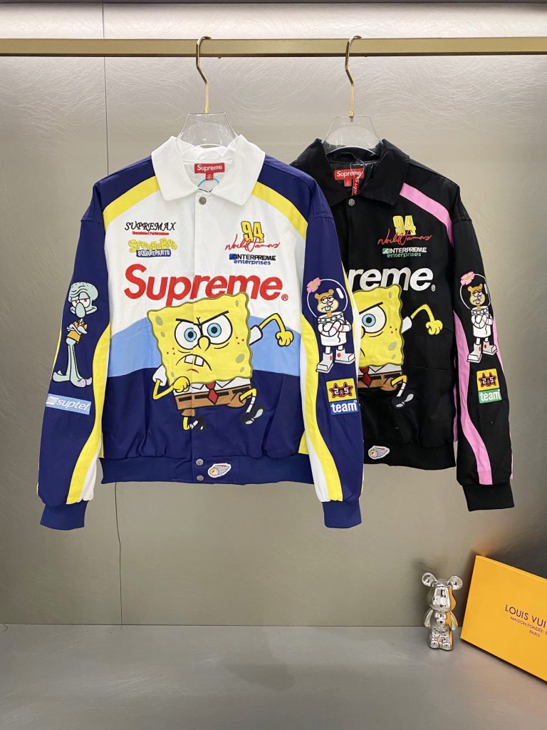 SUPREME PONGEBOB スーパー ファッションジャケット ファッション｜旅行の日に写真で選び方を確認