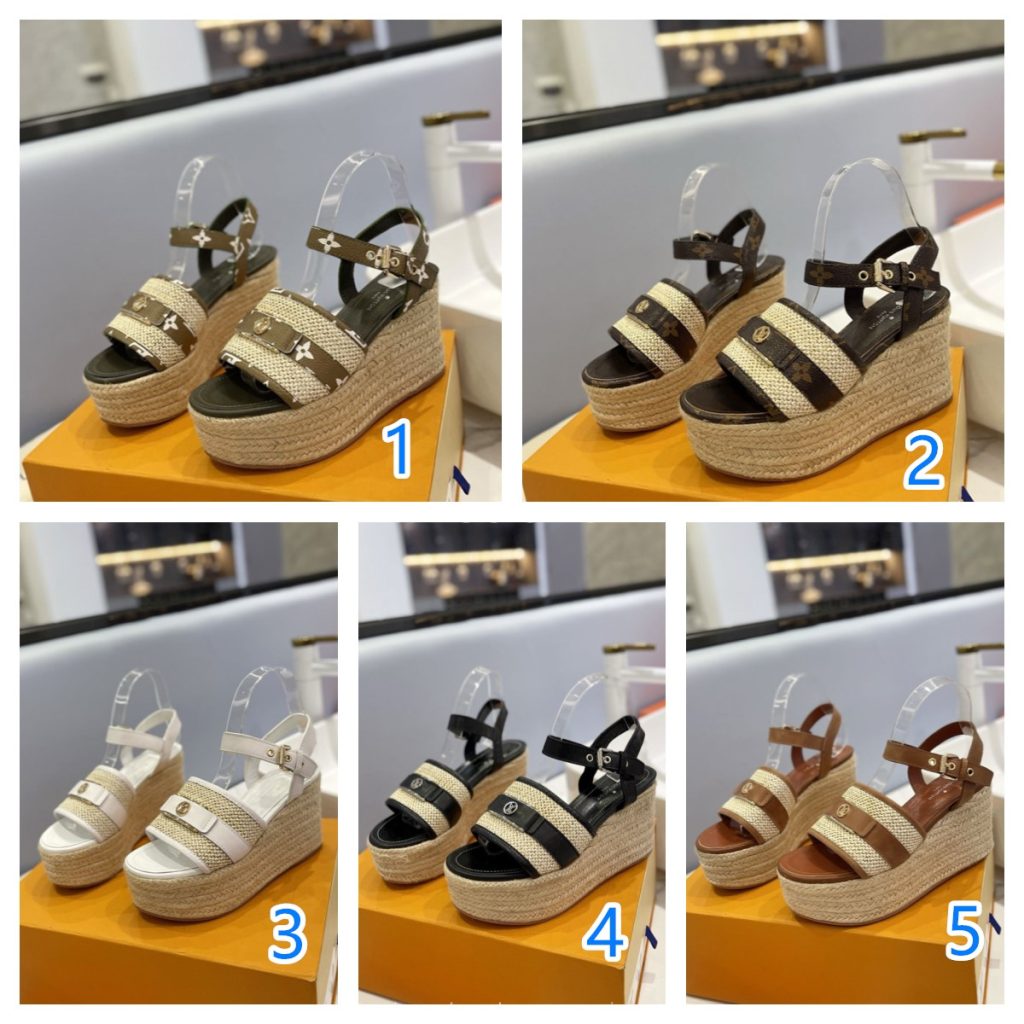 LOUISVUITTON ルイヴィトン レディース ウェッジソールサンダル シューズ｜休日に使いやすさを写真で整理