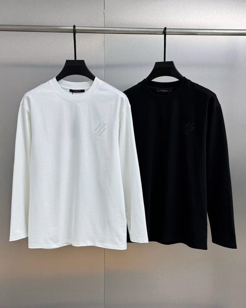 Louis Vuittonルイ・ヴィトン メンズ ロングスリーブTシャツ 黒/白 2色入 - 画像 2