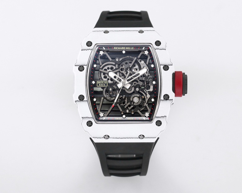 RICHARD MILLE リチャードミラー 腕時計 メンズ オートマチック 透明ケース ブ…|休日に使いやすい腕時計を写真で確認