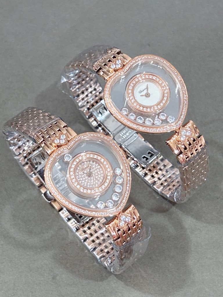 CHOPARD ショパール ハッピーダイヤモンド 腕時計 レディース ハート型 ルビー シリ…|休日に使いやすい腕時計を写真で確認