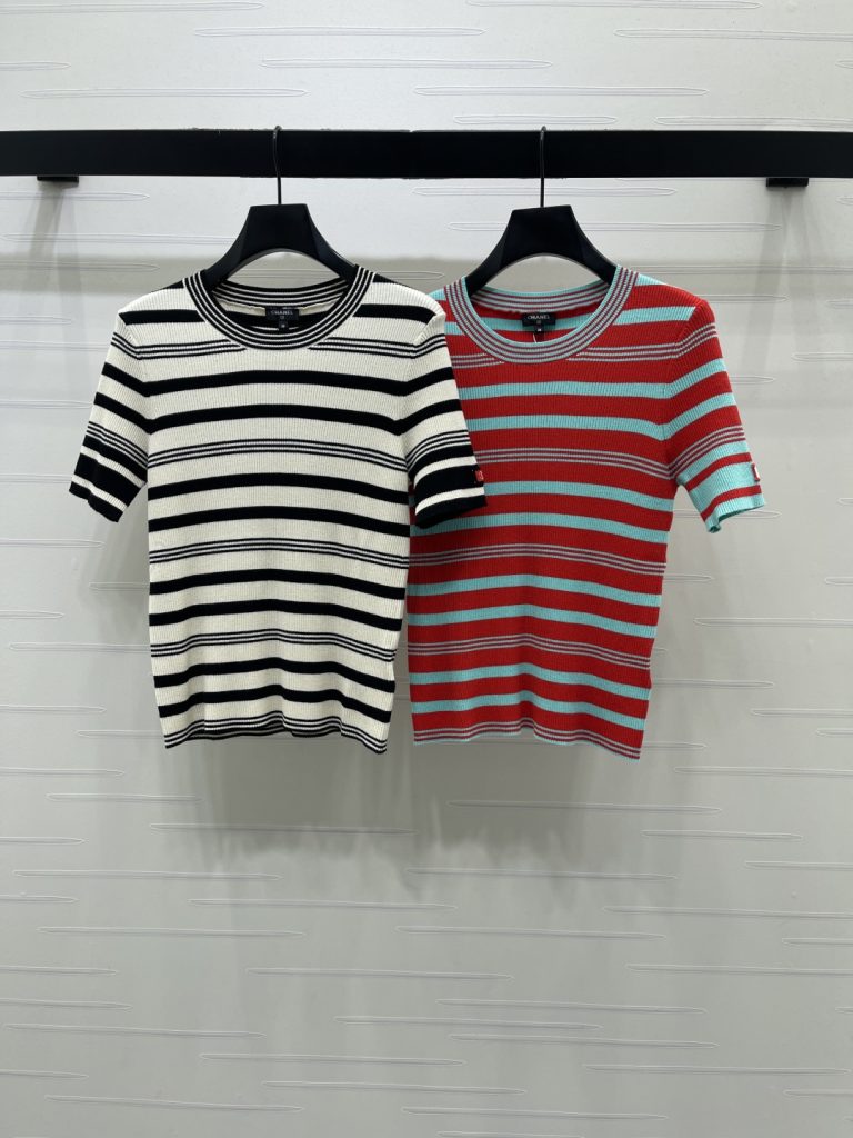 CHANEL シャネル ニット Tシャツ レディース 弾力性 ロング丈 バルク ストライプ…｜仕事帰りに使いやすいファッションアイテムを写…