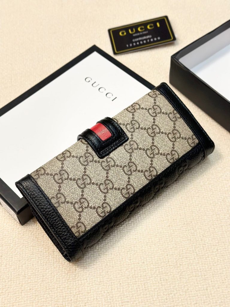 GUCCI グッチ 二つ折り財布 P95 ブラック ファスナー - 画像 7
