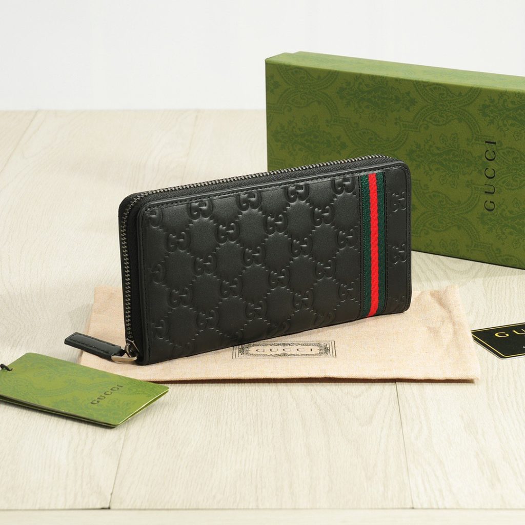 GUCCI グッチ 長財布 ウォレット レザー 本革 ブラック - 画像 3