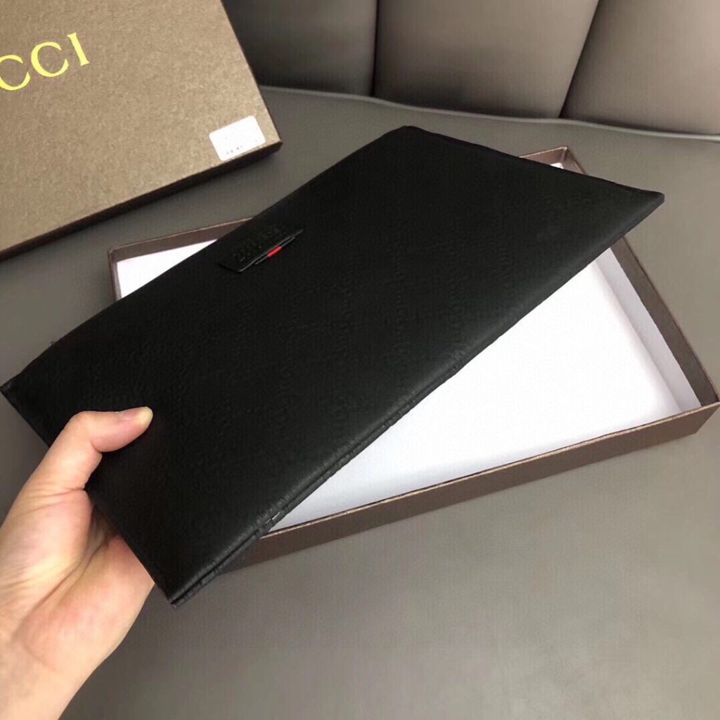 GUCCI グッチ 手帳型財布 メンズ 本革 28x18 黒 - 画像 7