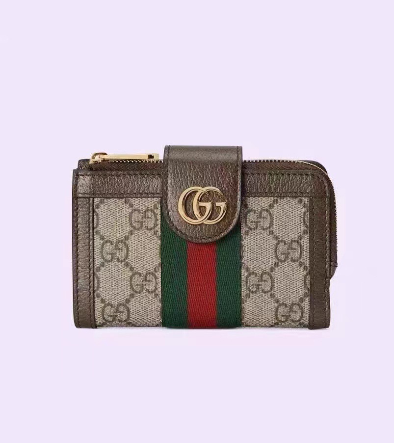 GUCCI グッチ 財布 2つ折り 本革仕様 ファスナー 財布・小物｜通勤の日に毎日に合わせるポイント