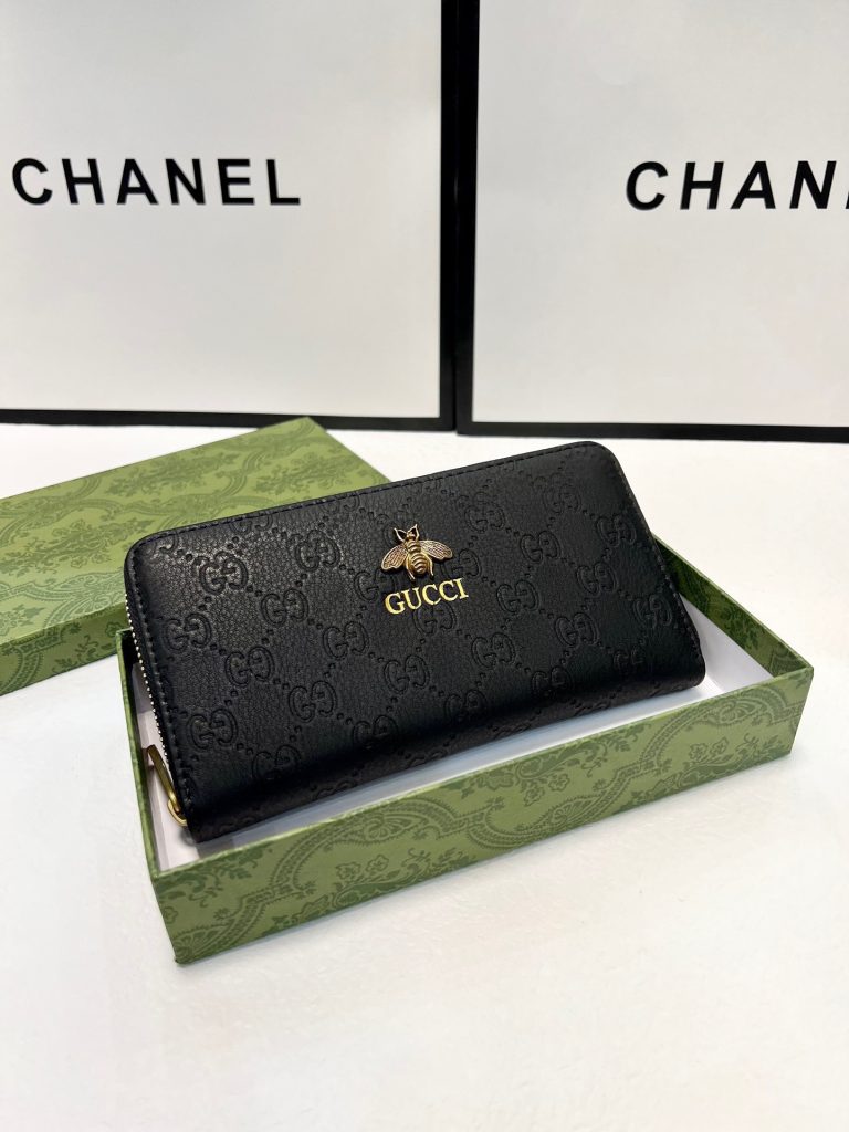 GUCCI グッチ 長財布 ロングウォレット 黒 本革仕様 メンズ｜通勤に使いやすい財布・小物を写真で確認
