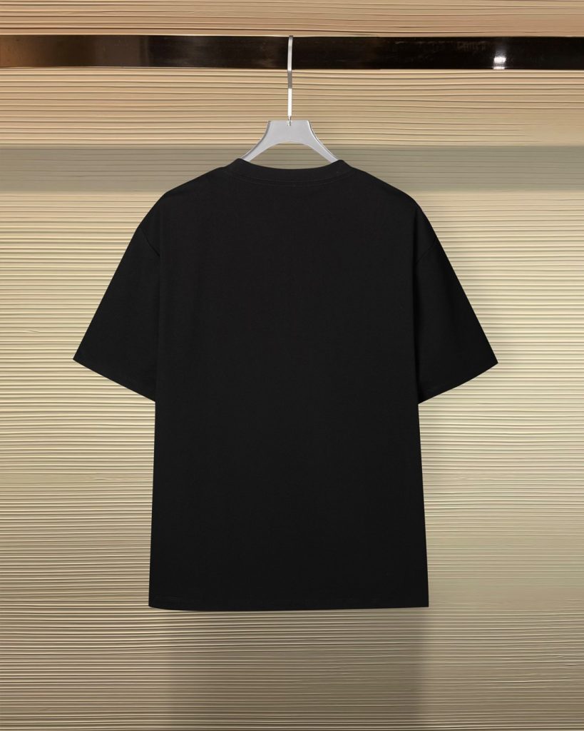 VERSACE ヴェルサーチ 綿100% 半袖Tシャツ ロゴ刺繍 黒 - 画像 2