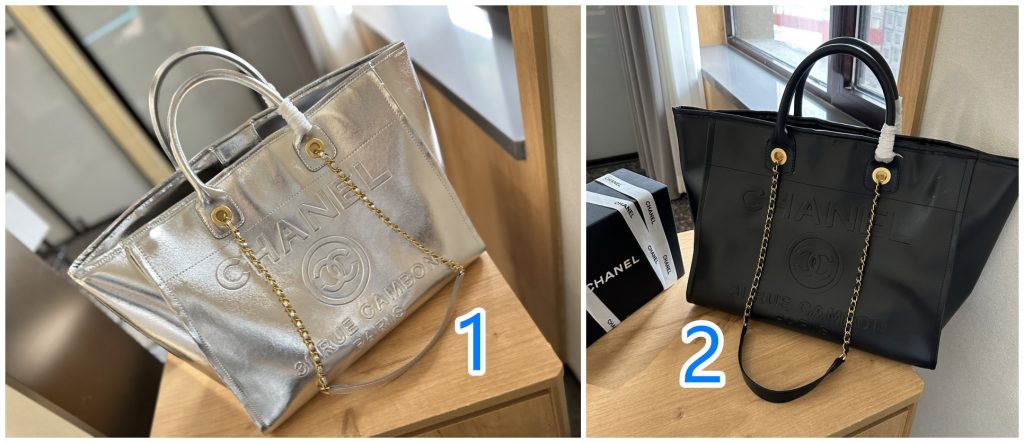 コートの日に持つなら角の印象も見たいCHANELのバッグ