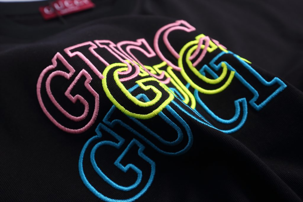 グッチ　GUCCI　Tシャツ　刺繍　クルーネックTシャツ　シャツ　半袖Tシャツ　カップルコーデ　Tshirt　男女兼用 - 画像 6