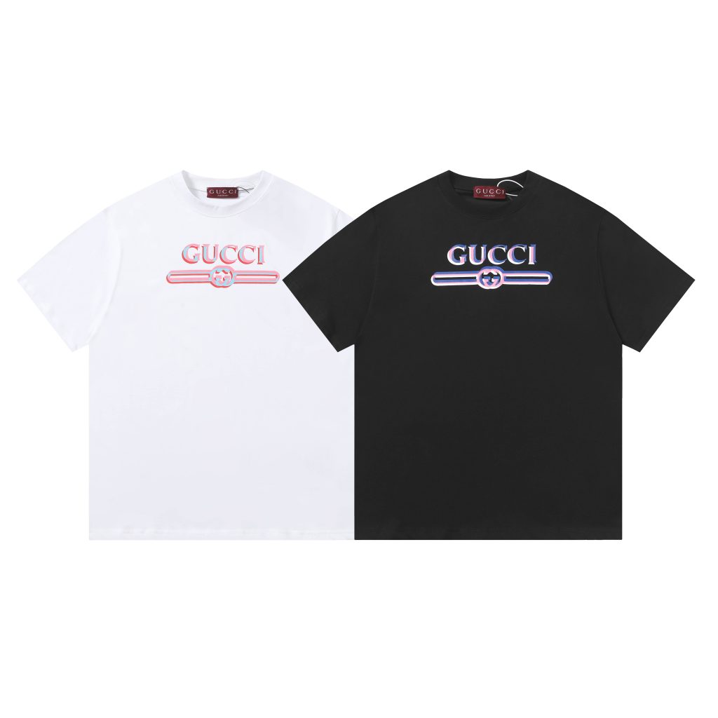 夜の外出で見るGUCCIのシャツの写真の明るさ