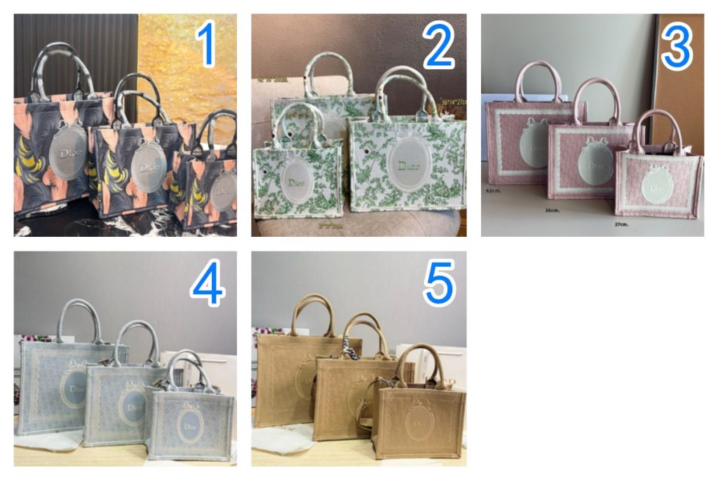 新作　人気の長く愛用　Dior Book Tote　ディオール　ブックトート　レディース　トートバッグ　ショルダーバッグ　上品　ストラップ付き　5種類