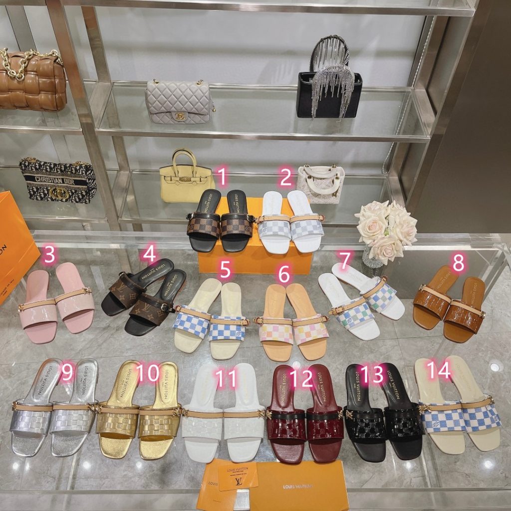 ルイヴィトン Louis Vuitton ミュール ローヒール LV サンダル モノグラム…｜週末に使いやすいシューズを写真で確認