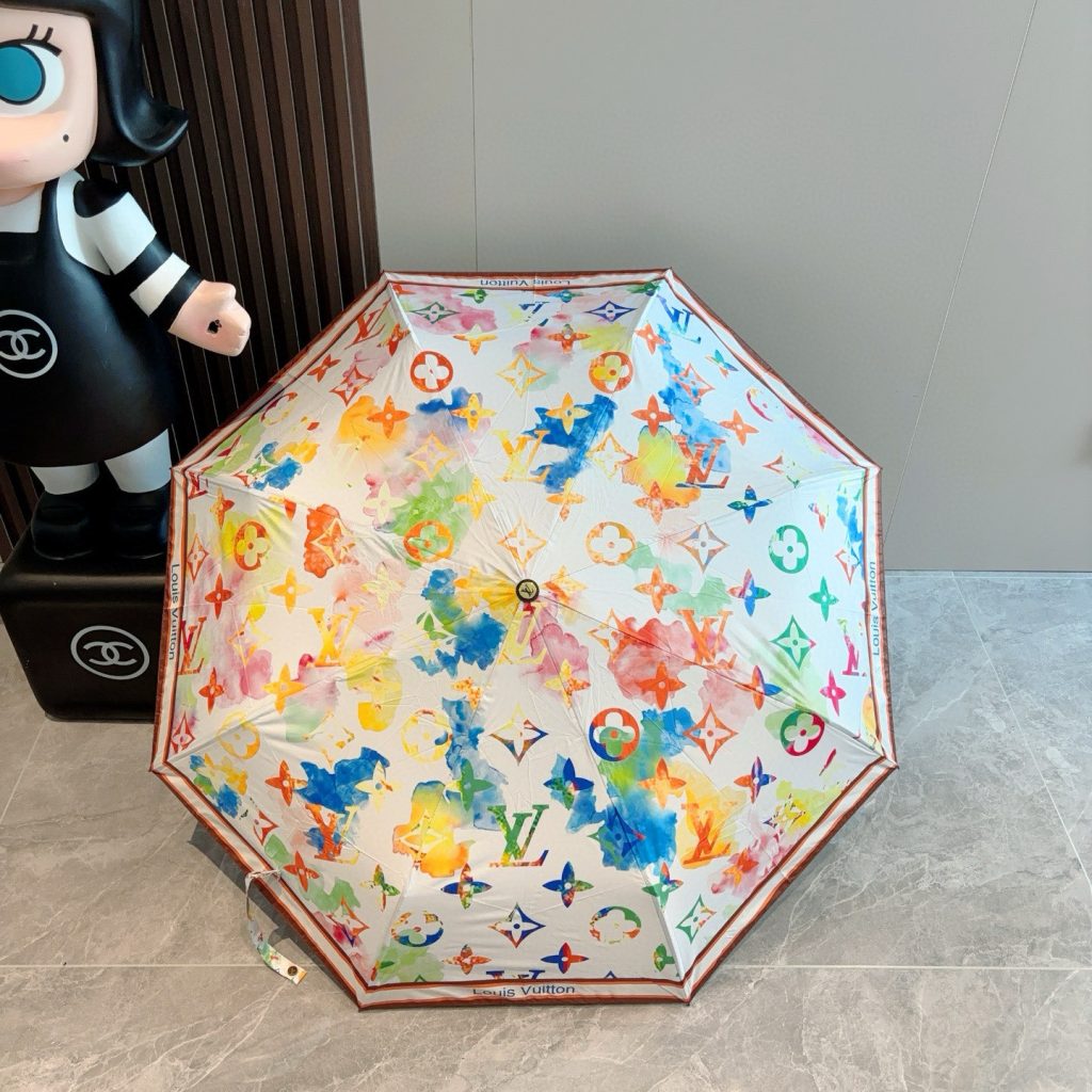 ルイヴィトン 　LOUIS VUITTON　折りたたみ傘　アンブレラ　晴雨兼用UVカット　傘　かさ　モノグラム　オシャレ　3種 - 画像 5