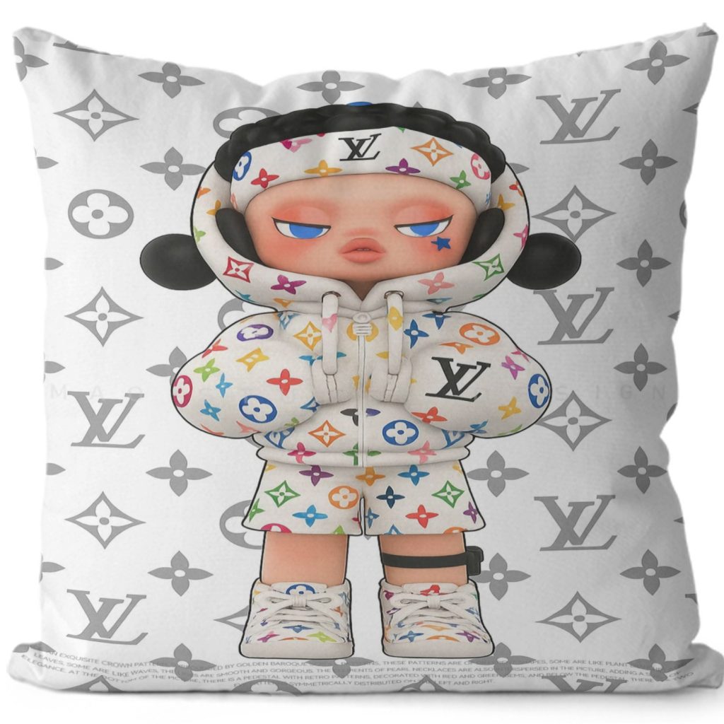 ルイヴィトン　LOUIS VUITTON　カラフル　クッションカバー/クッション　ブランド抱き枕　カバー　リネン/ベルベット　クッションカバー　ロゴ　モノグラム - 画像 3