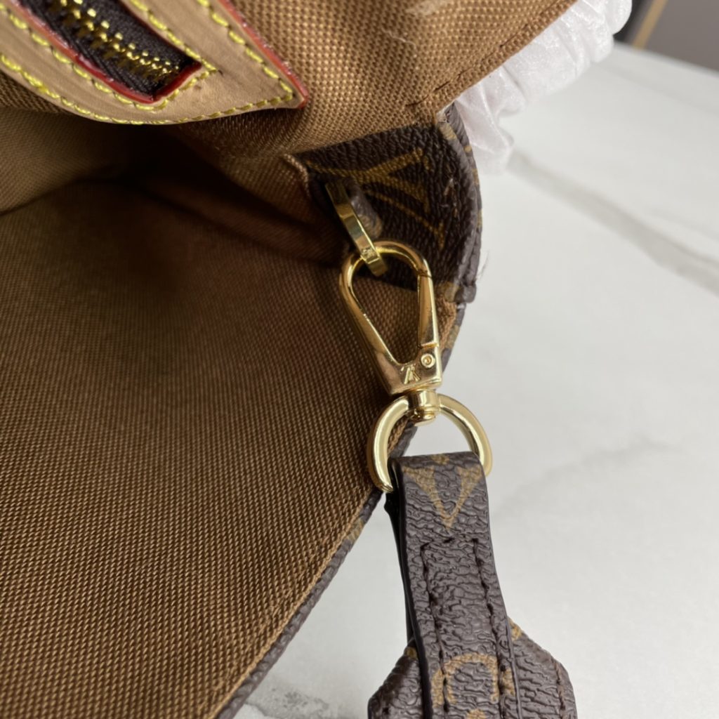 ルイヴィトン定番モノグラムハンドバッグ　LOUIS VUITTON BAG ショルダーバッグ　ブラウン　ゴールド金具 - 画像 4