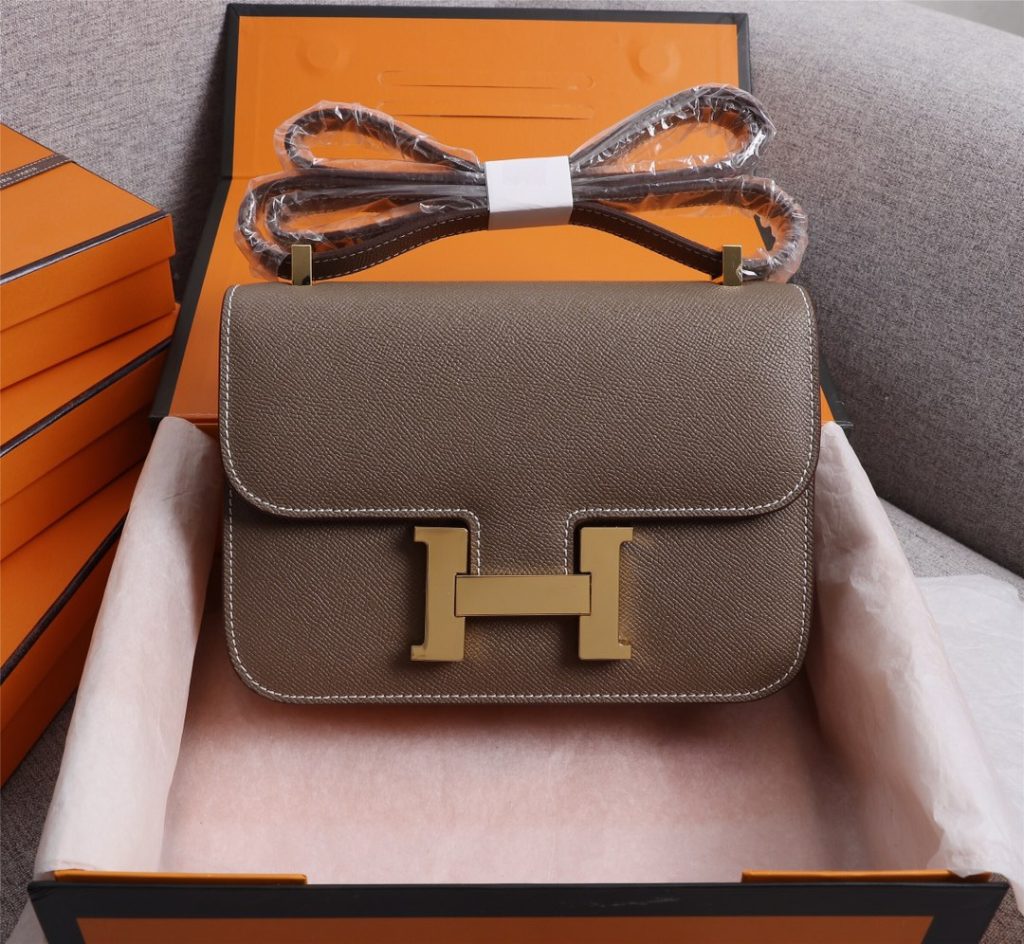エルメス　HERMES　Constance24　コンスタンス24　　レディース　バッグ　ショルダーバッグ　肩掛けバッグ　7色在庫　シルバー/ゴールド金具　エプソン - 画像 6