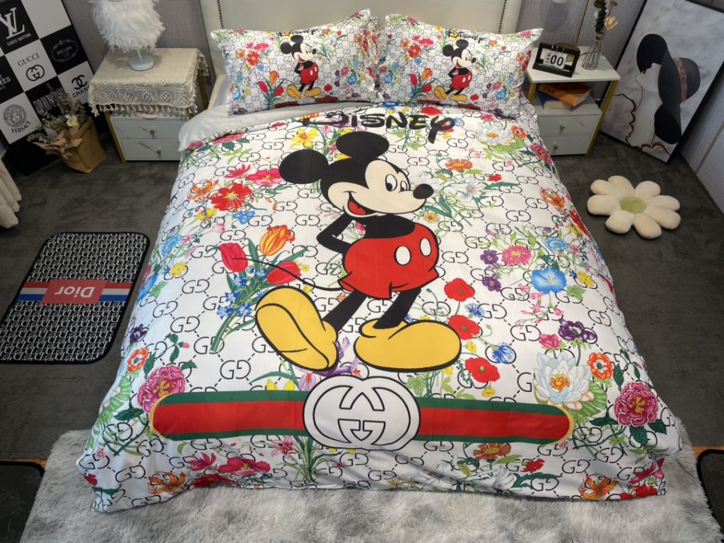 グッチ　掛け布団カバーセット　GUCCI布団カバー4点セット　妙趣の絵柄寝具ベッド用品夏3色　心地よい - 画像 7