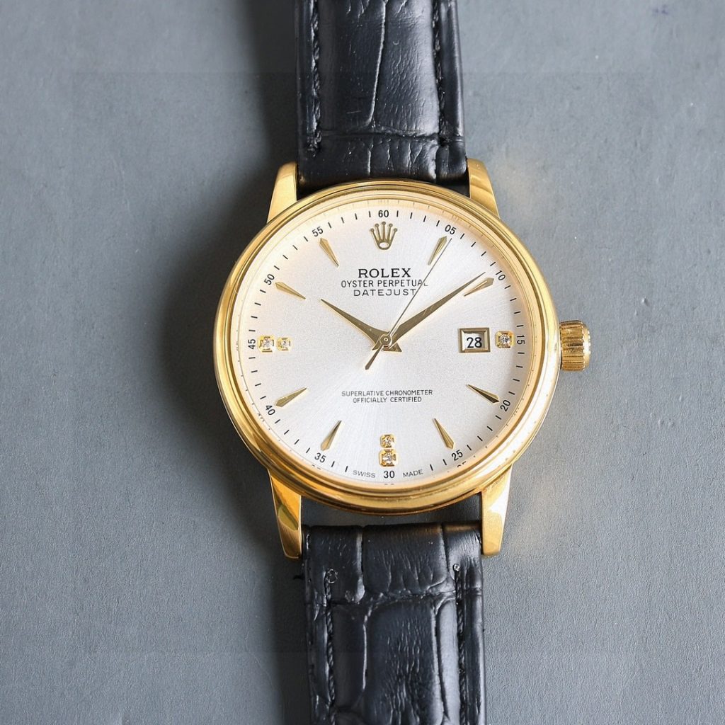 Rolex ロレックスロレックス風 メンズ腕時計 藍宝石ガラス 100m防水 高級皮革ベルト✨⌚💎🔥💼 - 画像 5